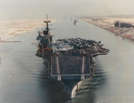 USS Saratoga - ship, aircraft, canal