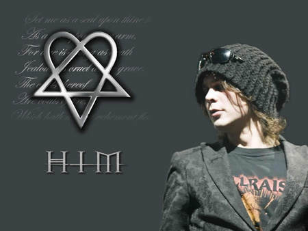 HIM - heavy, metal, ville valo, music, band, rock, logo, him