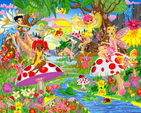 MAGICAL FAIRIES - colorful, fairies, kingdom, magical