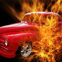 Chrysler Plymouth On Fire, Call 911