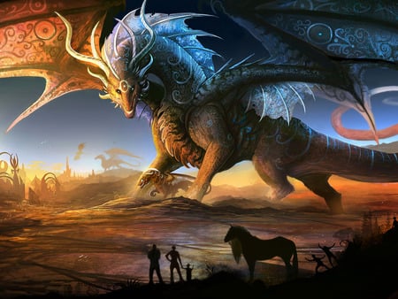 Dragon - dragon, art, fantasy, creature