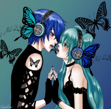 kaito   miku=magnet - nice, fun, miku, cute, fantasy, kaito