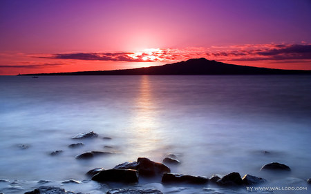 Sunset - cloud, sky, sunset, sea, nature