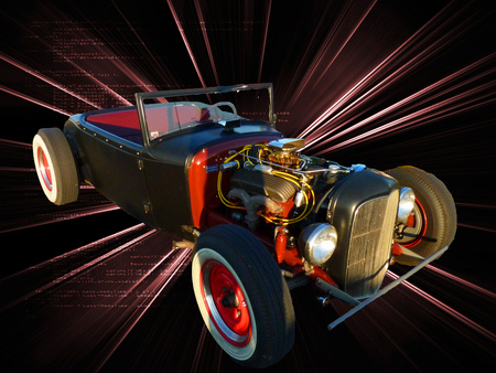 Kustom Rat Rod - hot rods, cars, auto, custom rides