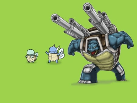 Evolution - wartortle, blastoise, video game, videogame, nintendo, pokemon, evolution, anime, squirtle