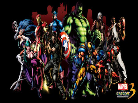 marvel vs capcom 3 - hulk, women, female, girl, capcom, video game, videogame, comic book, iron man, ryu, marvel