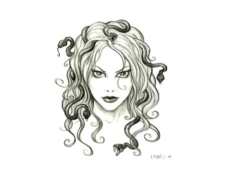 Medusa - medusa, fantasy, comic, art