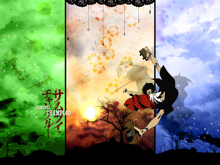 Samurai Champloo - colorful, blue, green, mugen, orange, samurai champloo, samurai