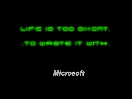 Life is too Short - entertainment, windows, people, technology, other