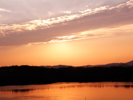 Sunset sky - cloud, sky, water, sunset