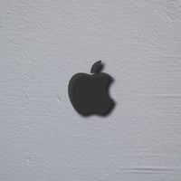 Apple Logo on Plaster Simple