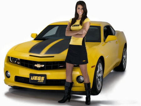 Jegs Camaro - yellow, black, jegs, model