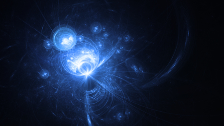 abstraction in blue - circle, fractal, apophysis, blue