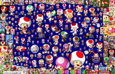 ToadLand! - toadette, toad, colorful, video games, mushroom cap