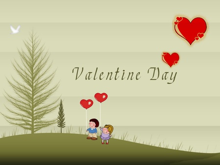 Valentine day - love, couple, valentine, heart