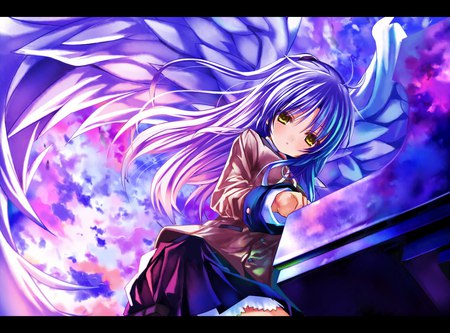 Anime angel - anime, sweet, abstract, angel