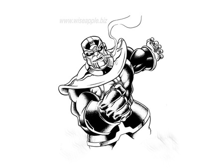 Thanos - fantasy, comic, art, thanos