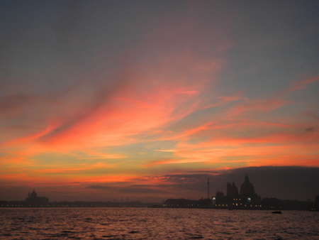 venice sunset - italy, venice, nature, sunset