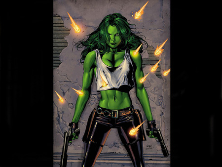 She Hulk - comic, art, female, she hulk, fantasy