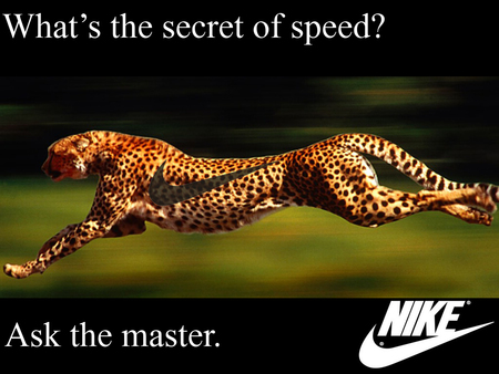 Nike Ad - nike, running, cheetah, logo