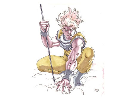 Goku - comic, art, fantasy, goku