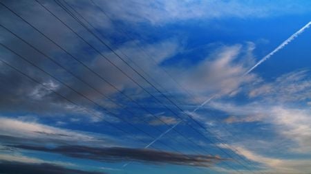 electric sky - clouds, electric, blue, hdr, sky