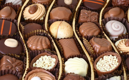 Box of chocolates - food, chocolate, tasty, photography