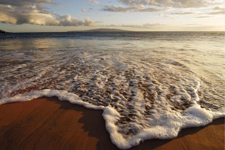 Hawaian shore - beach, sea, hawai, sand, sky