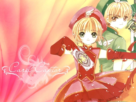 Sakura and Syaoran - li syaoran, li, sakura, anime, card captor sakura, syaoran, manga