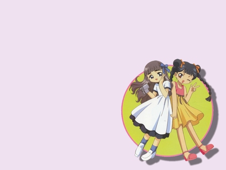 Tomoyo and Meiling - meiling, anime, card captor sakura, tomoyo, manga