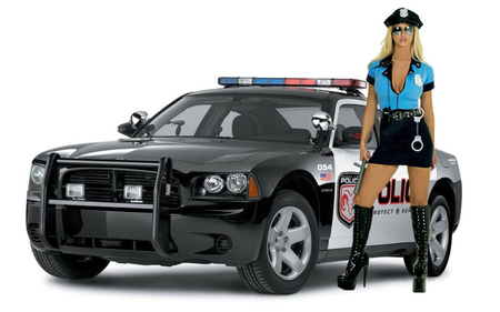 WOMEN ON DUTY - job, girl, cop, car