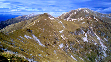 Trail - peak, trail, mountain, new zealand