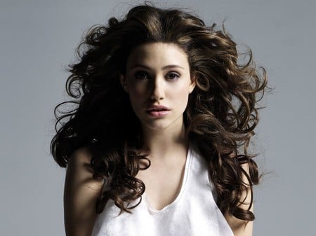 Emmy Rossum - lips, beautiful, brown, emmy rossum, hair