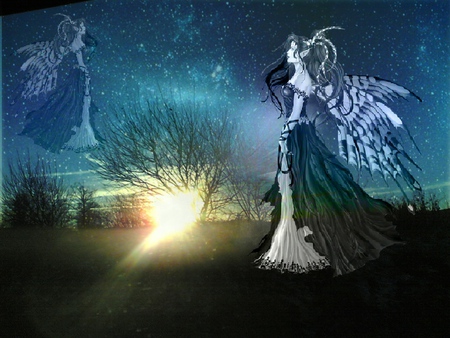 lady of light - fairy, fantasy, sun, other