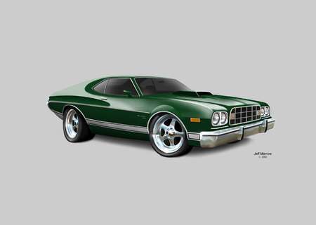 1973 Ford Torino - ford torino, cars, ford, auto