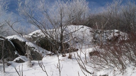 Winter Hike - pitcher, nh, new hampshire, stoddard, mountain