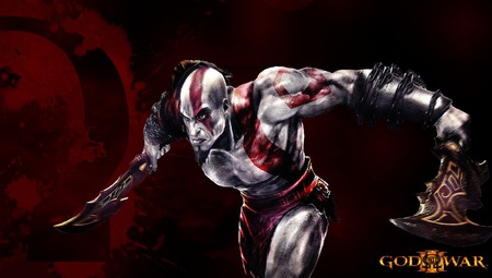 God of War - kratos, blades, logo, god of war