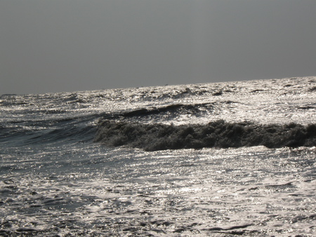 Beach - beach, stream, water, waves, storm