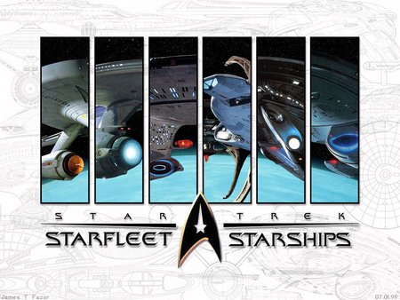 Ships of the Fleet - space, star trek, sci-fi, ships, movies, series