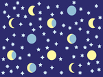 moon and stars vector