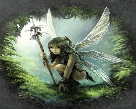 LIL FAIRY - tattoo, fairy, little, forest