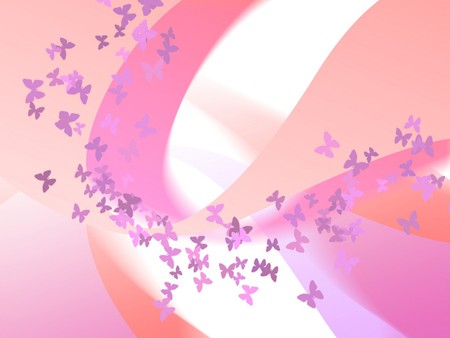 FLIGHT OF THE BUTTERFLY - flight, girly, butterfly, pink