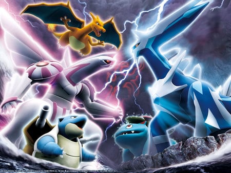 AWSOME POKEMON - blastoise, charizard, palkia and dialga, venosor