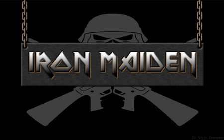 Iron Maiden - music, metal, eddie, logo, band, maiden, iron, heavy