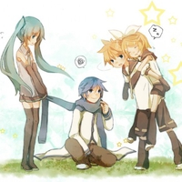 Miku, Kaito, Lin, Ren