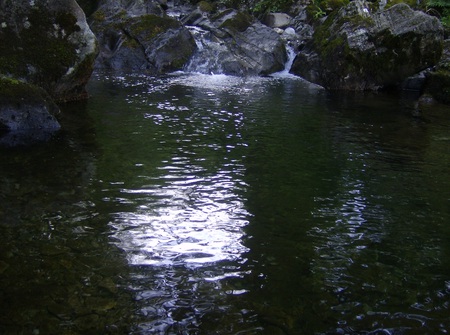 water pool near Grasmere - lake district, waterfall, rocks, river