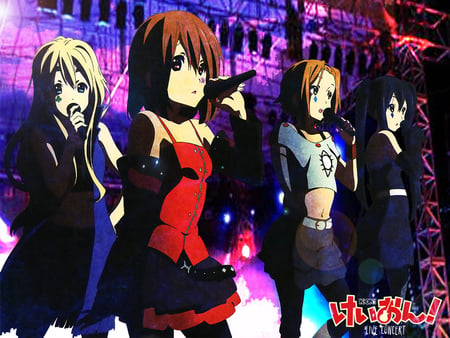 k-on live - k-on, girls, music, anime