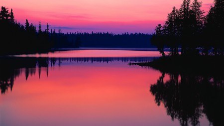 quiet - nature, water, sunset, beauty