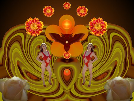 Sunspot Baby - eye candy, collage, 3d, fractal, abstract