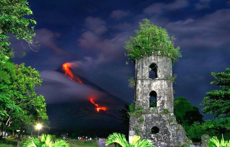 Old Tower - tower, old, cool, volcano, picture